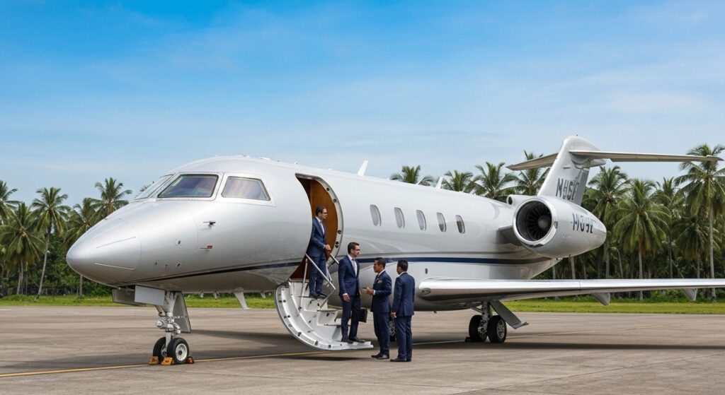 Private jet ground handling at Bali Ngurah Rai Airport