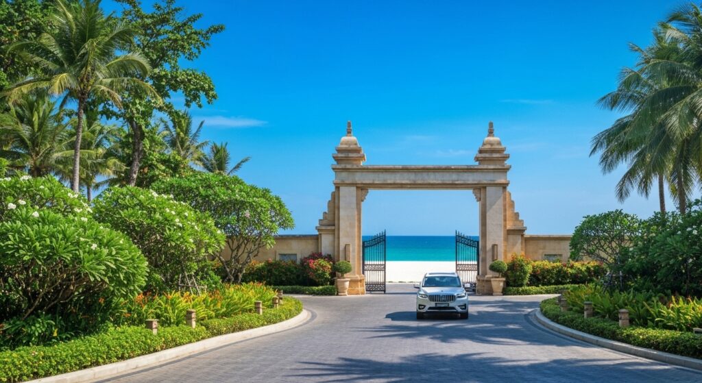 Airport transfer to Nusa Dua luxury resort area