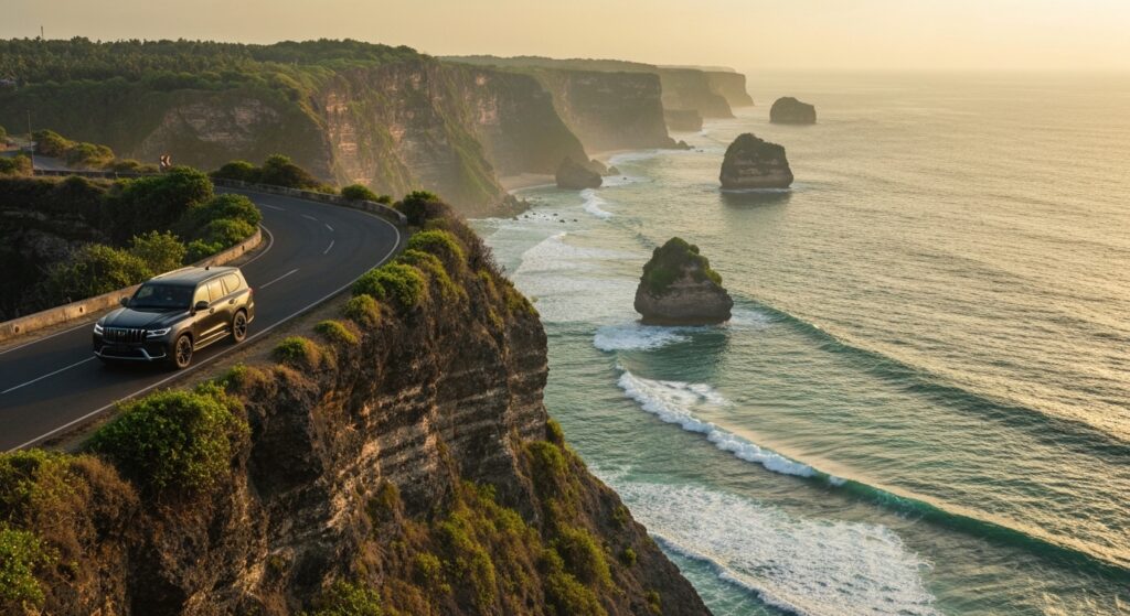 Airport transfer to Uluwatu cliffside area Bali
